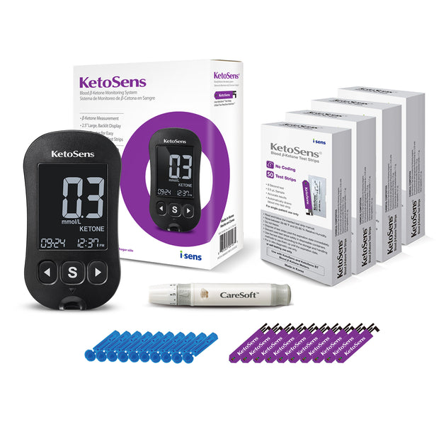 KetoSens Meter Kit + 200 Strips Bundle iSENS USA