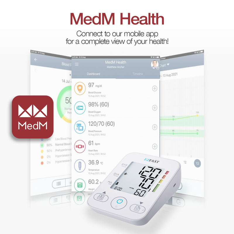 EZFAST Bluetooth Blood Pressure Monitor