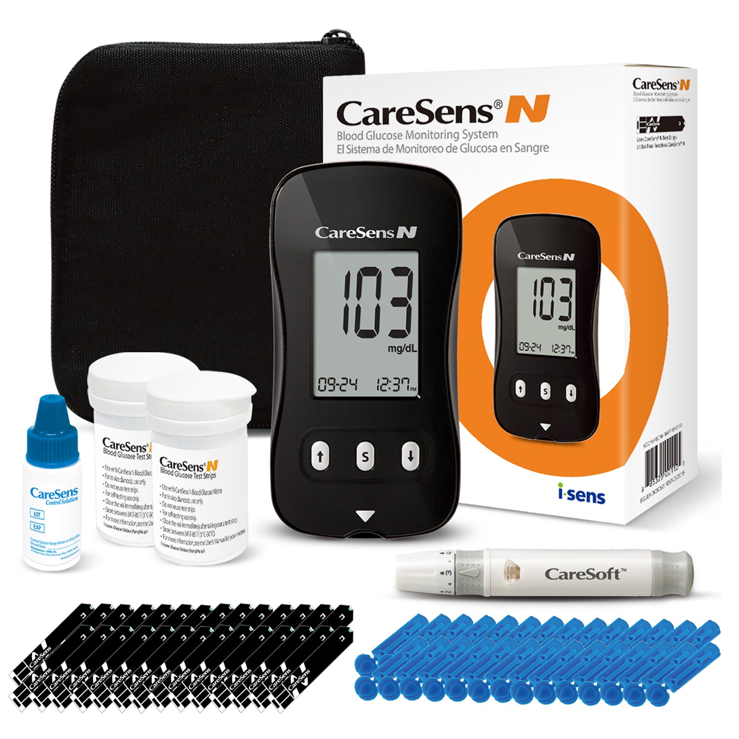 Blood glucose monitoring kit