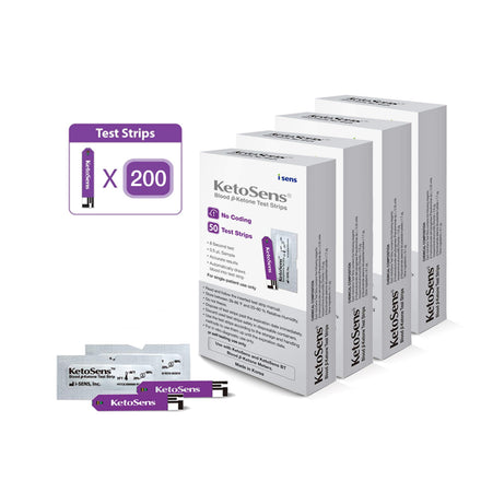 KetoSens 50 Strips 4-Pack Bundle (Strips ONLY) | i-SENS USA