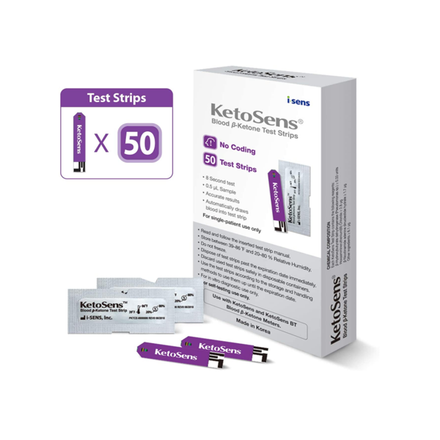 KetoSens 50 Count Test Strips (Strips ONLY) | i-SENS USA