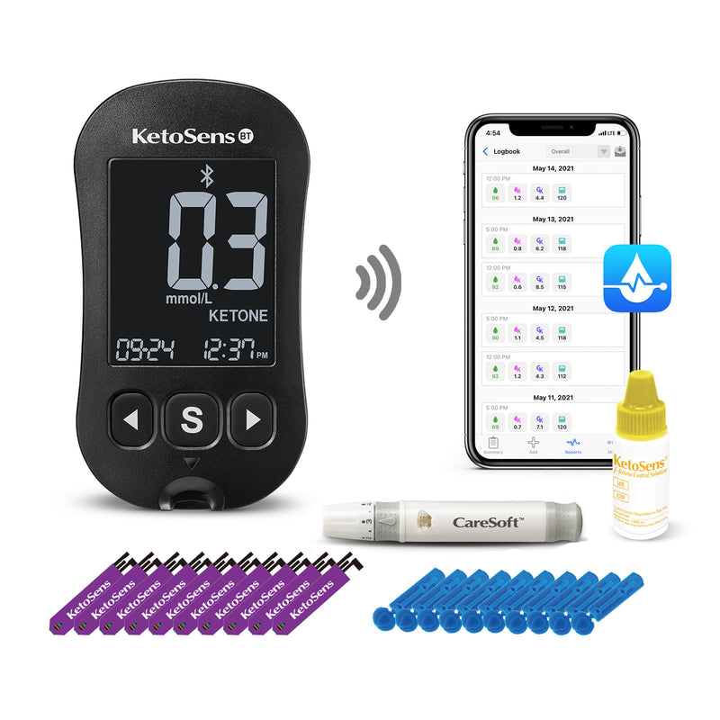 KetoSens Bluetooth Blood Ketone Monitoring Starter Kit